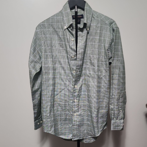Brooks Brothers Other - Brooks Brothers Sage Checkered Shirt